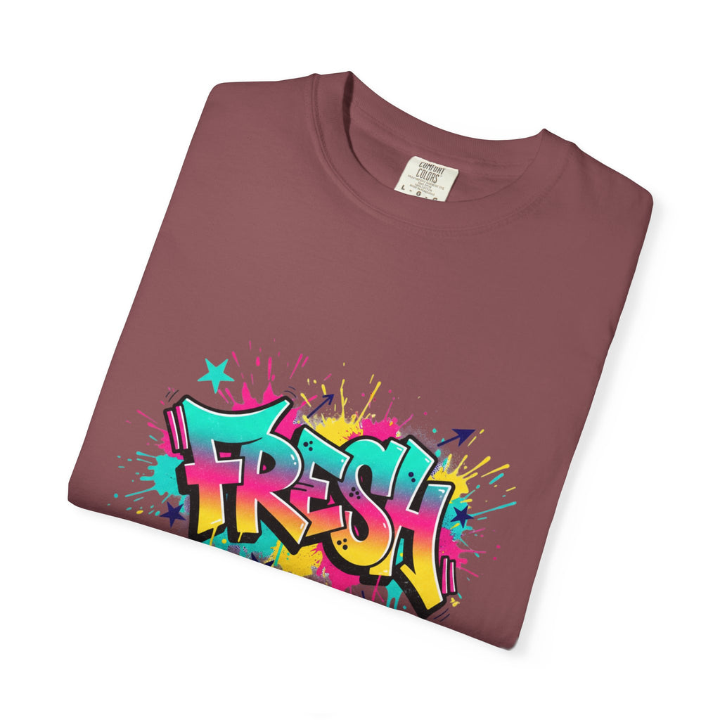 Graffiti "Fresh" Graphic T-Shirt — Retro Street Art Tee