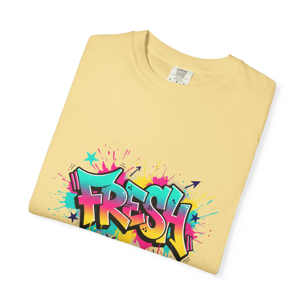 Graffiti "Fresh" Graphic T-Shirt — Retro Street Art Tee