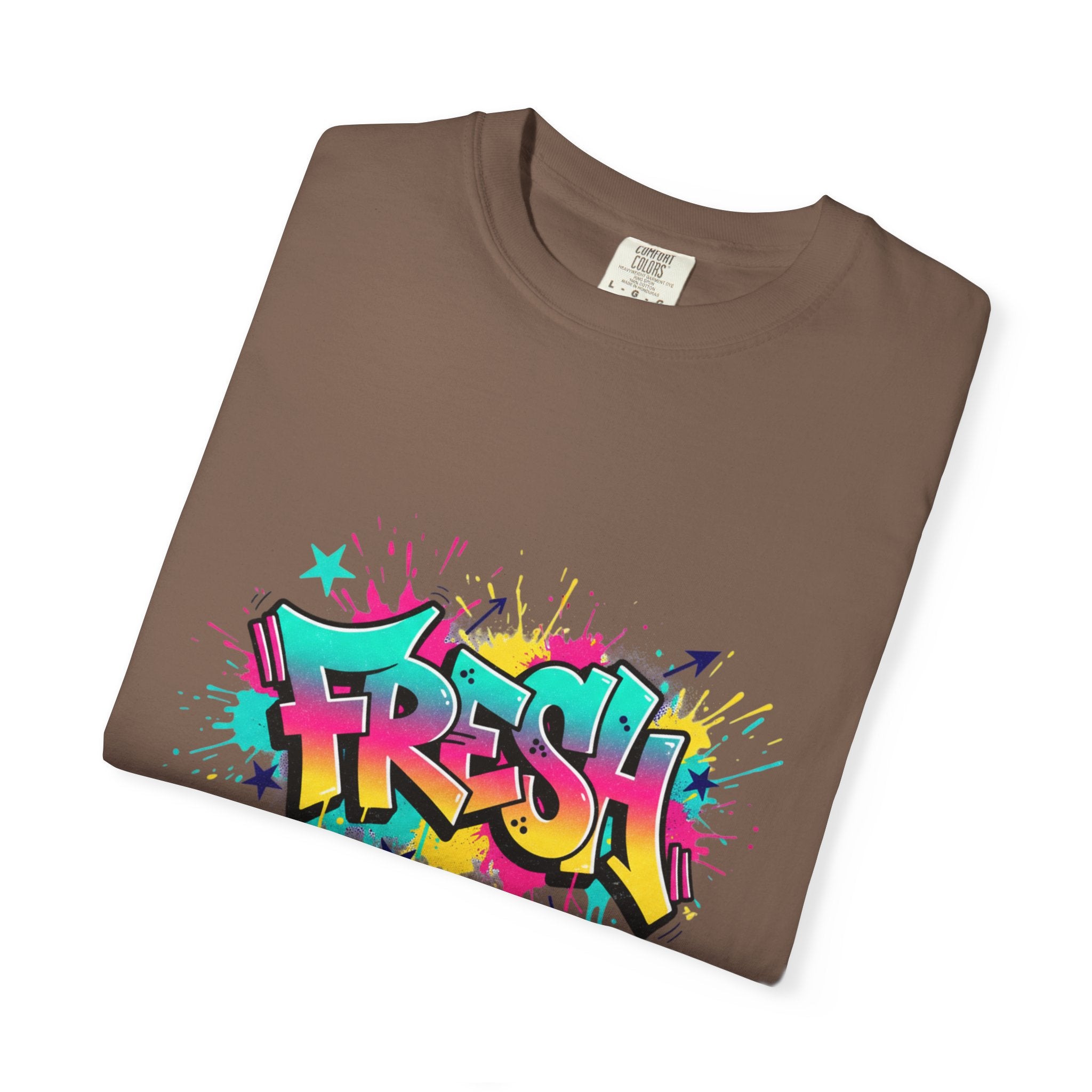 Graffiti "Fresh" Graphic T-Shirt — Retro Street Art Tee