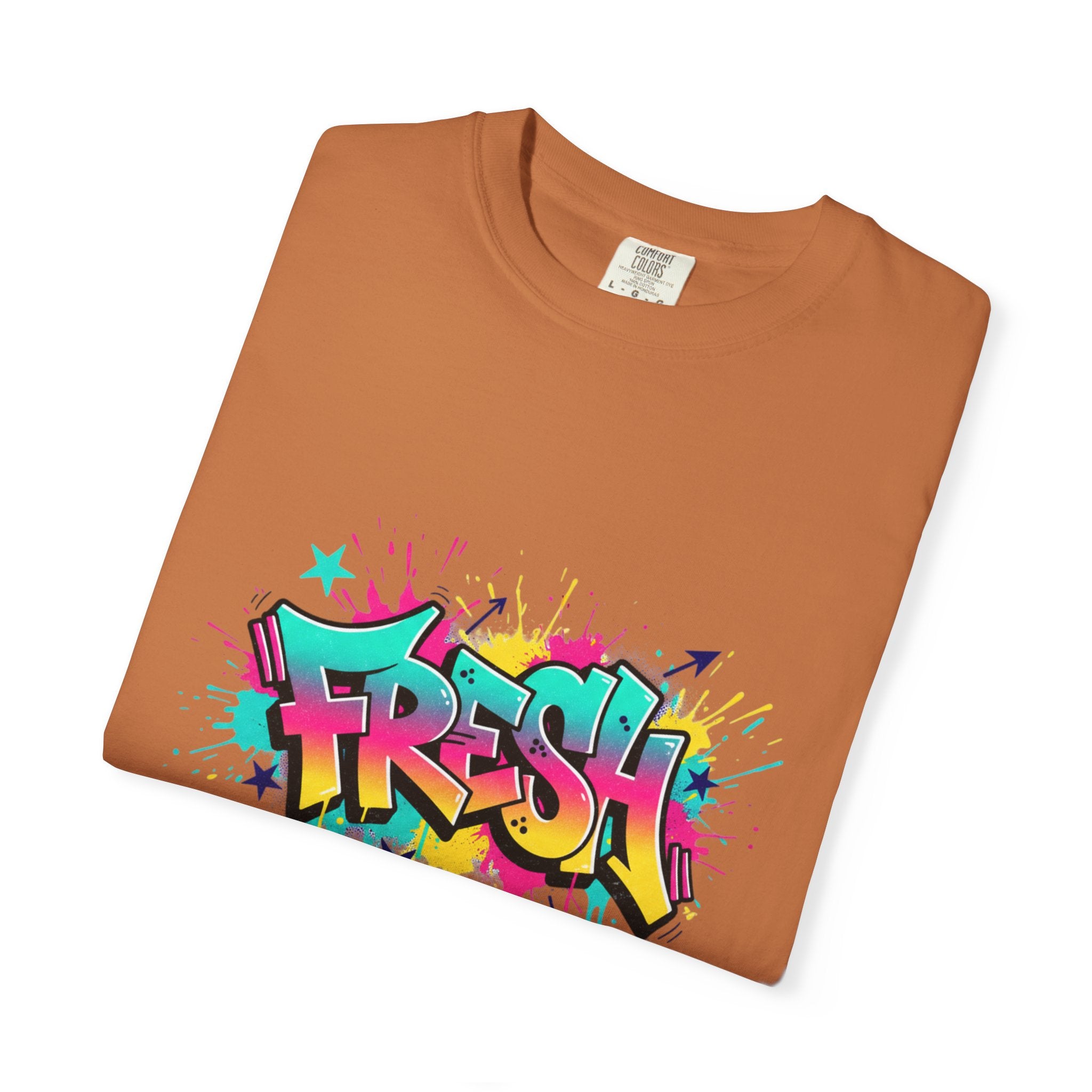 Graffiti "Fresh" Graphic T-Shirt — Retro Street Art Tee