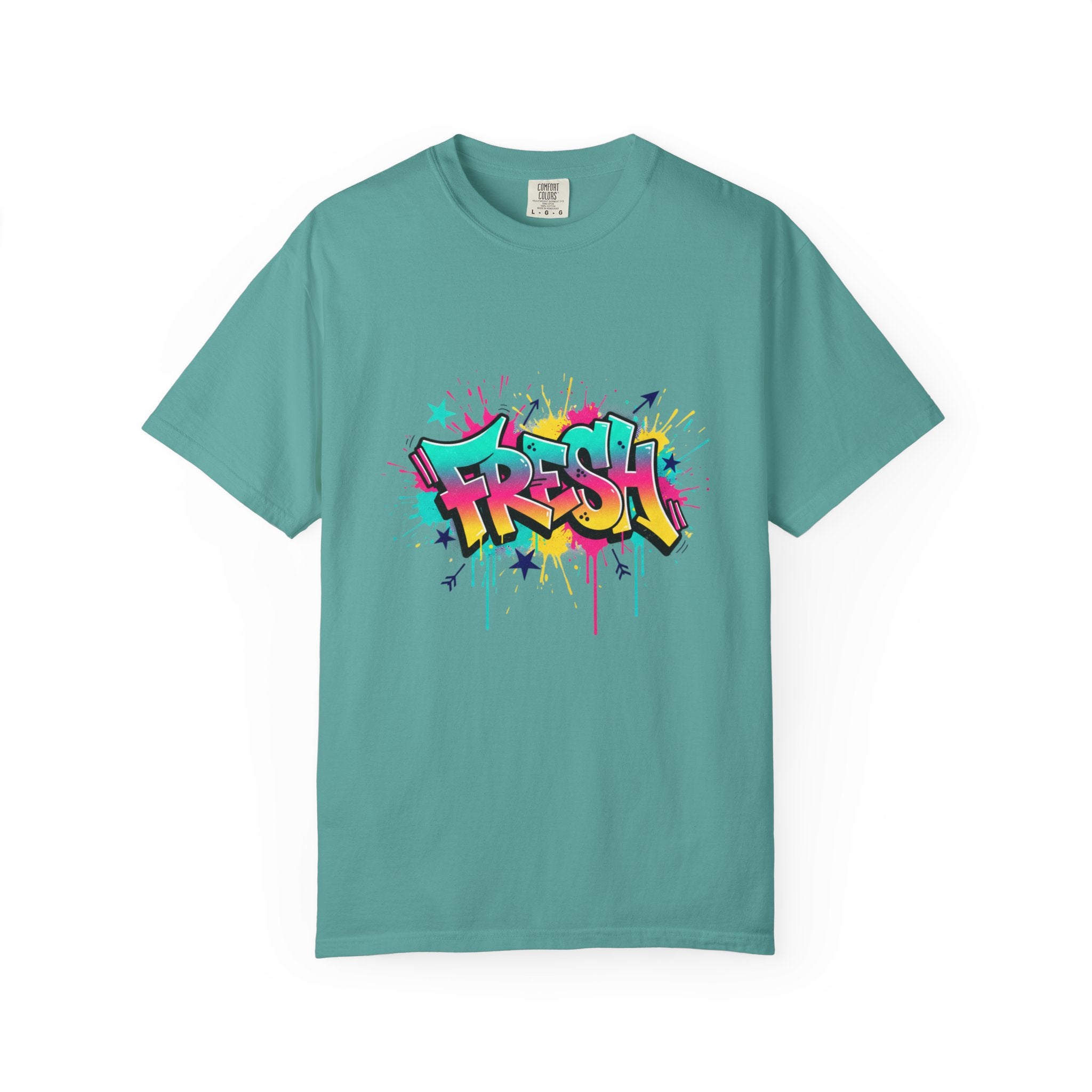Graffiti "Fresh" Graphic T-Shirt — Retro Street Art Tee