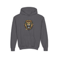 Youth Lion Hoodie — Bold Roaring Graphic Sweatshirt for Kids