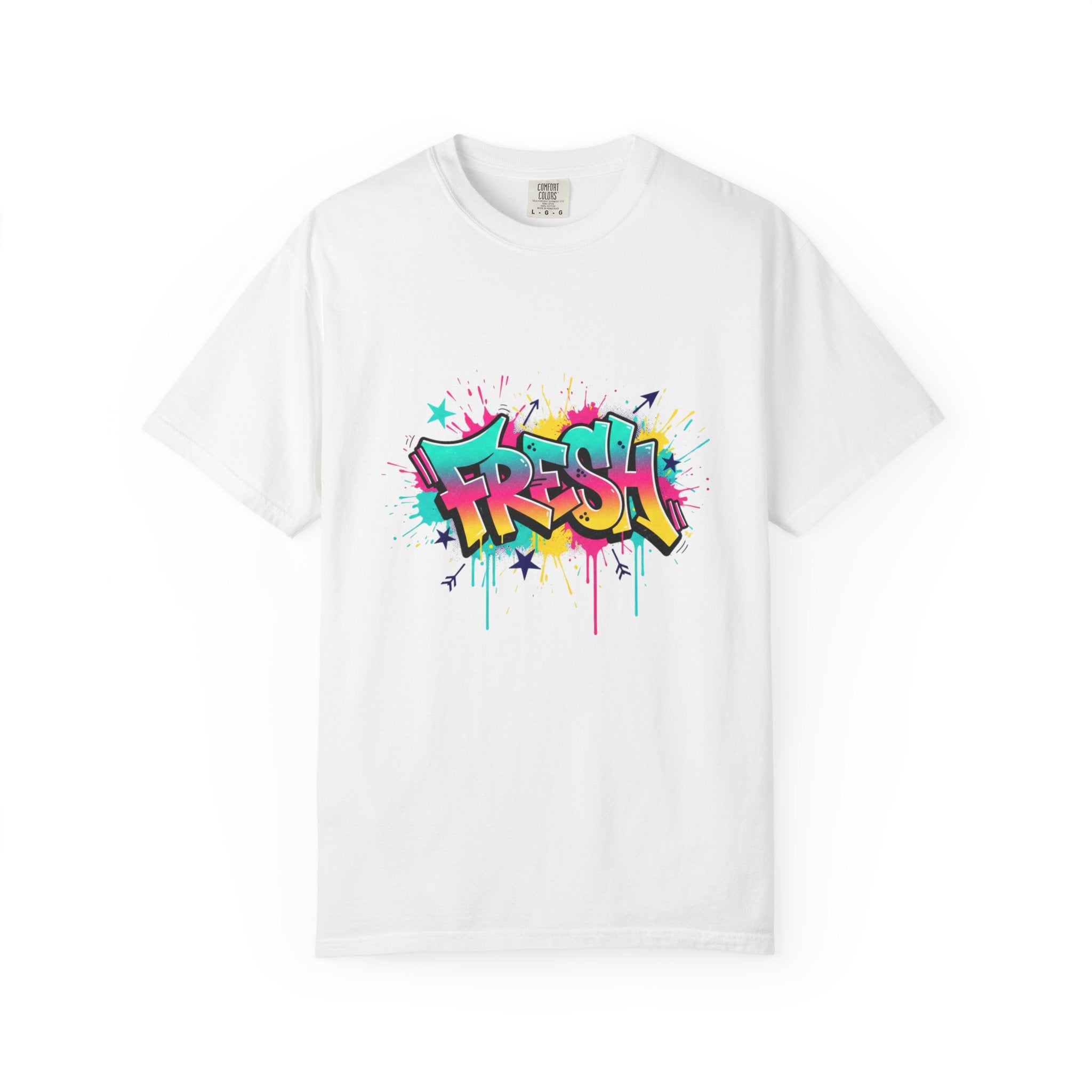 Graffiti "Fresh" Graphic T-Shirt — Retro Street Art Tee