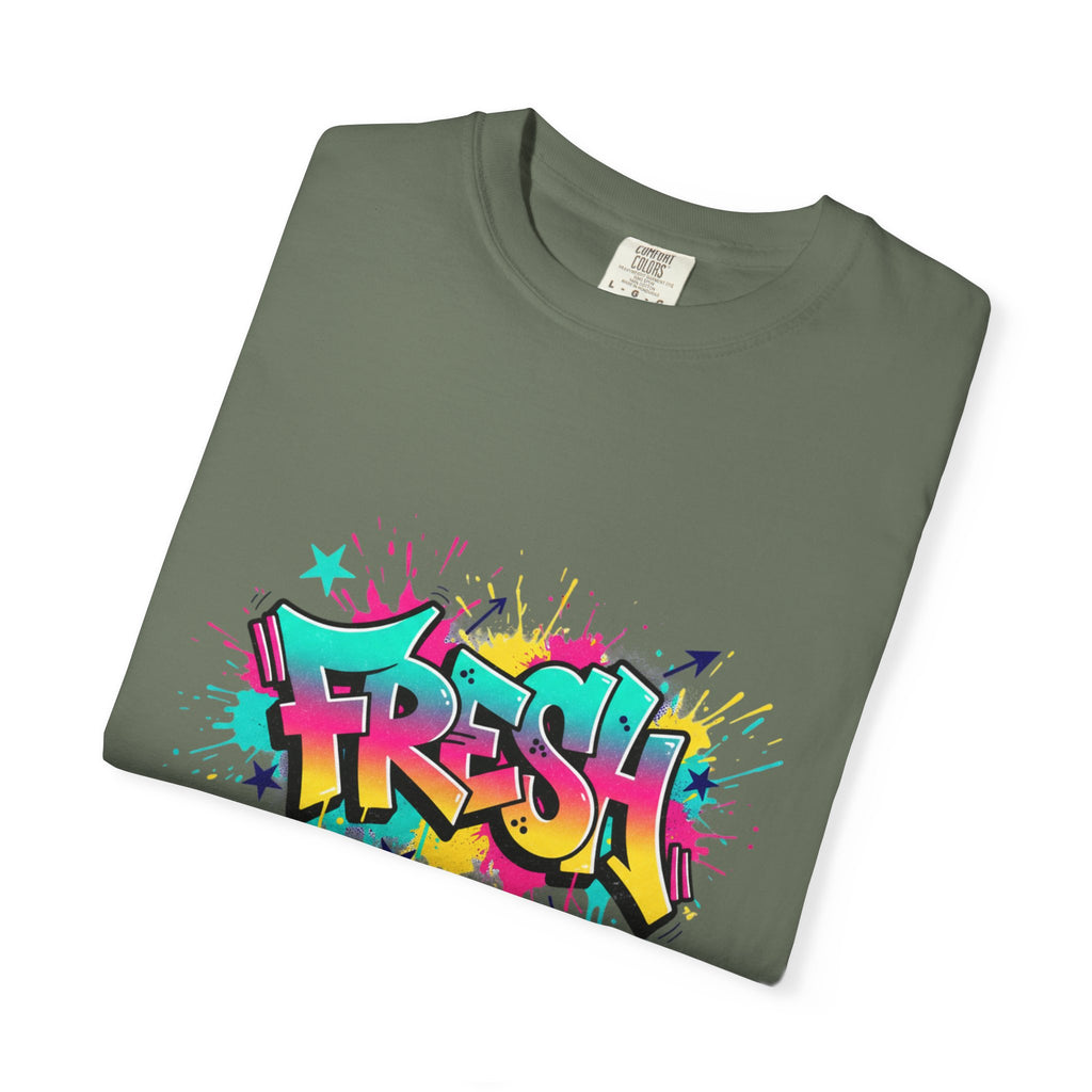 Graffiti "Fresh" Graphic T-Shirt — Retro Street Art Tee