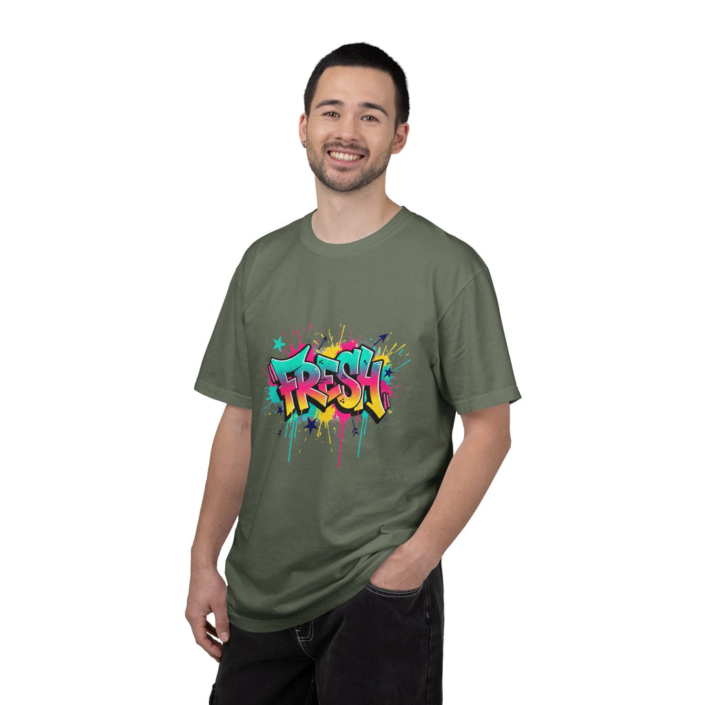 Graffiti "Fresh" Graphic T-Shirt — Retro Street Art Tee