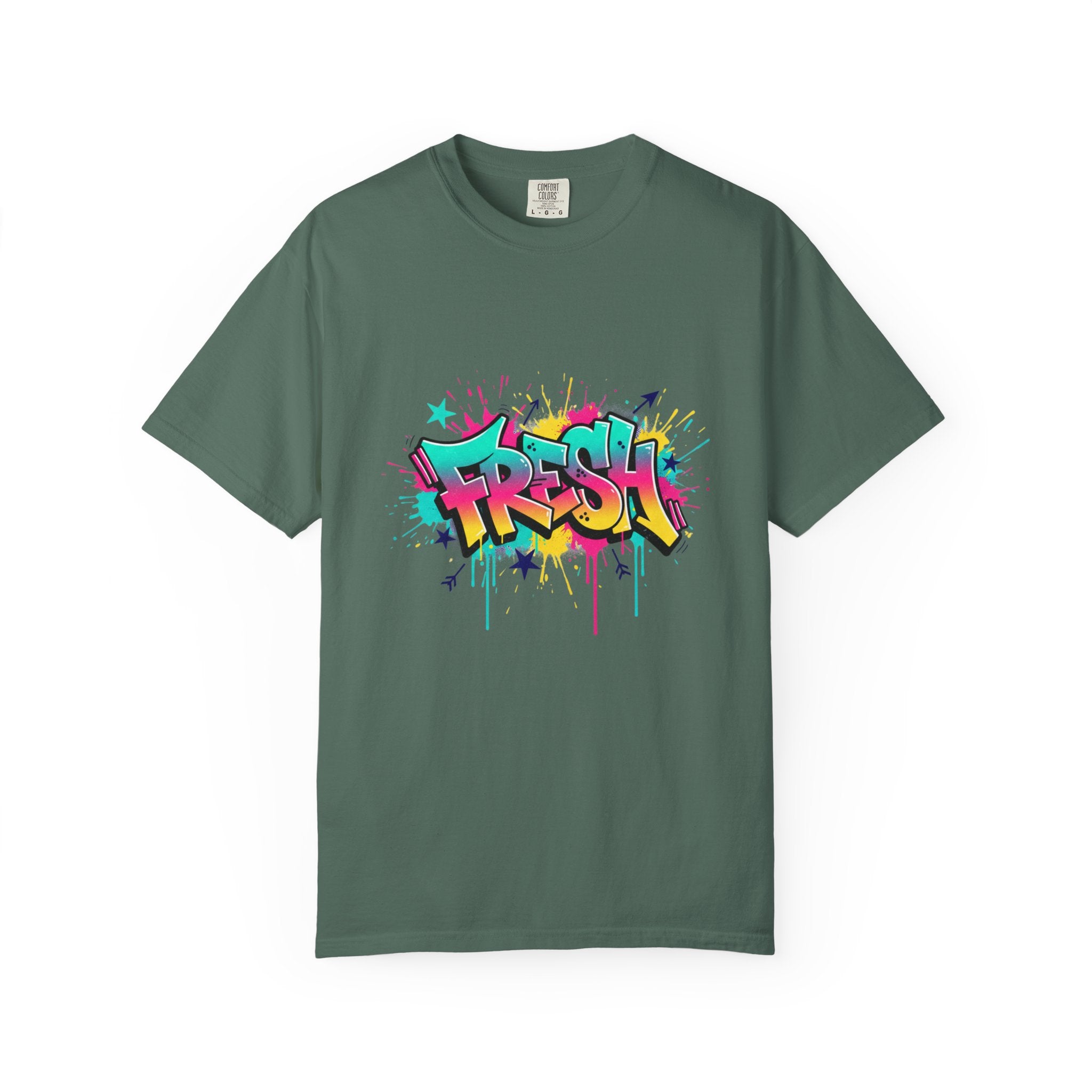 Graffiti "Fresh" Graphic T-Shirt — Retro Street Art Tee