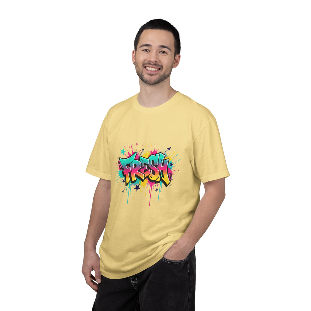 Graffiti "Fresh" Graphic T-Shirt — Retro Street Art Tee