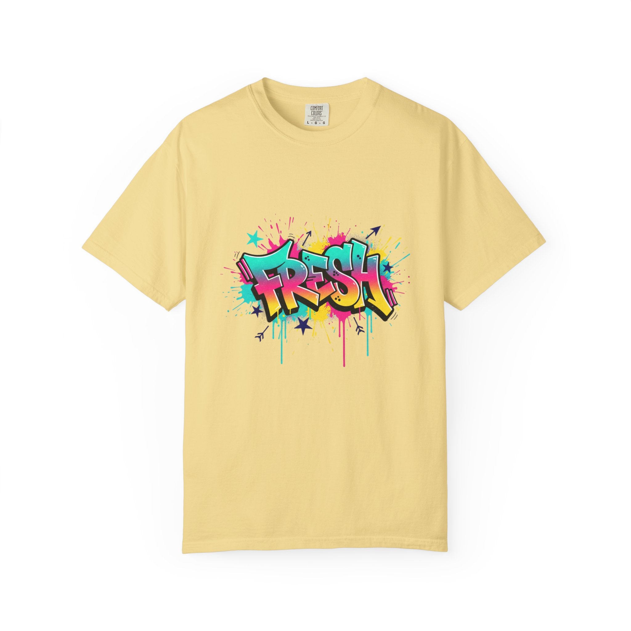 Graffiti "Fresh" Graphic T-Shirt — Retro Street Art Tee