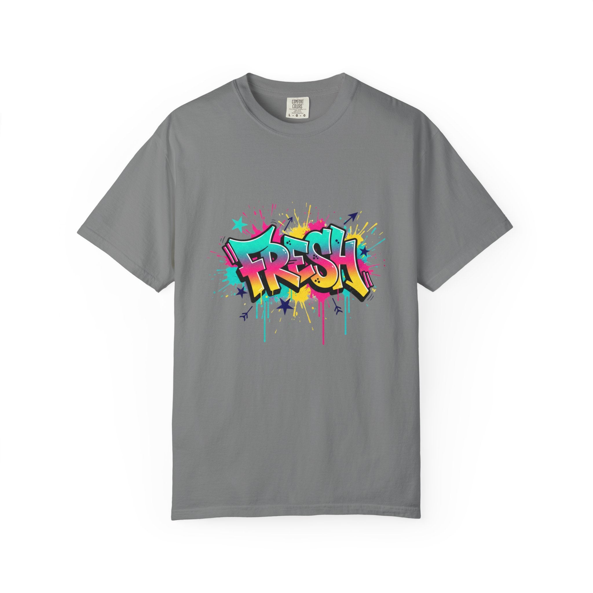 Graffiti "Fresh" Graphic T-Shirt — Retro Street Art Tee