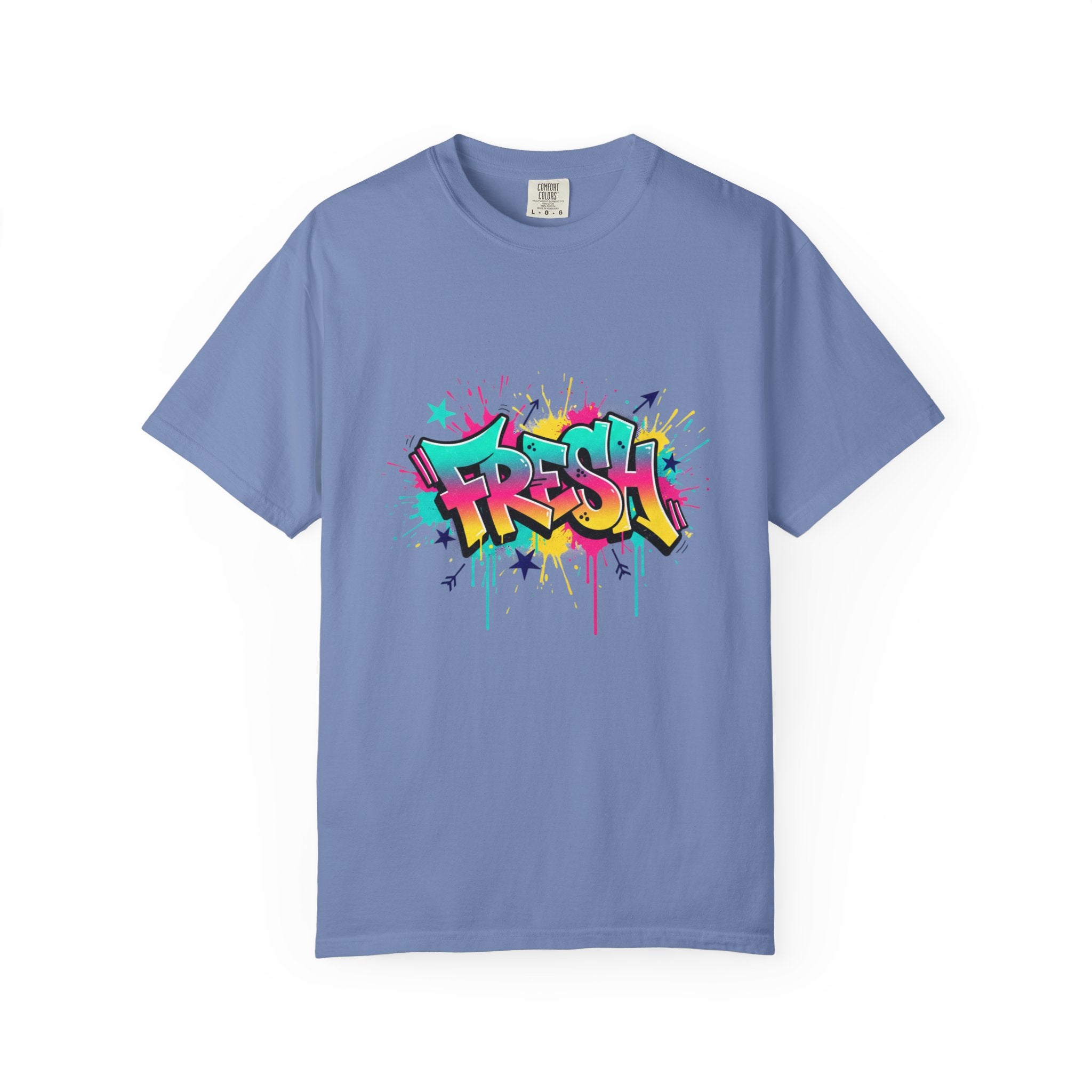 Graffiti "Fresh" Graphic T-Shirt — Retro Street Art Tee