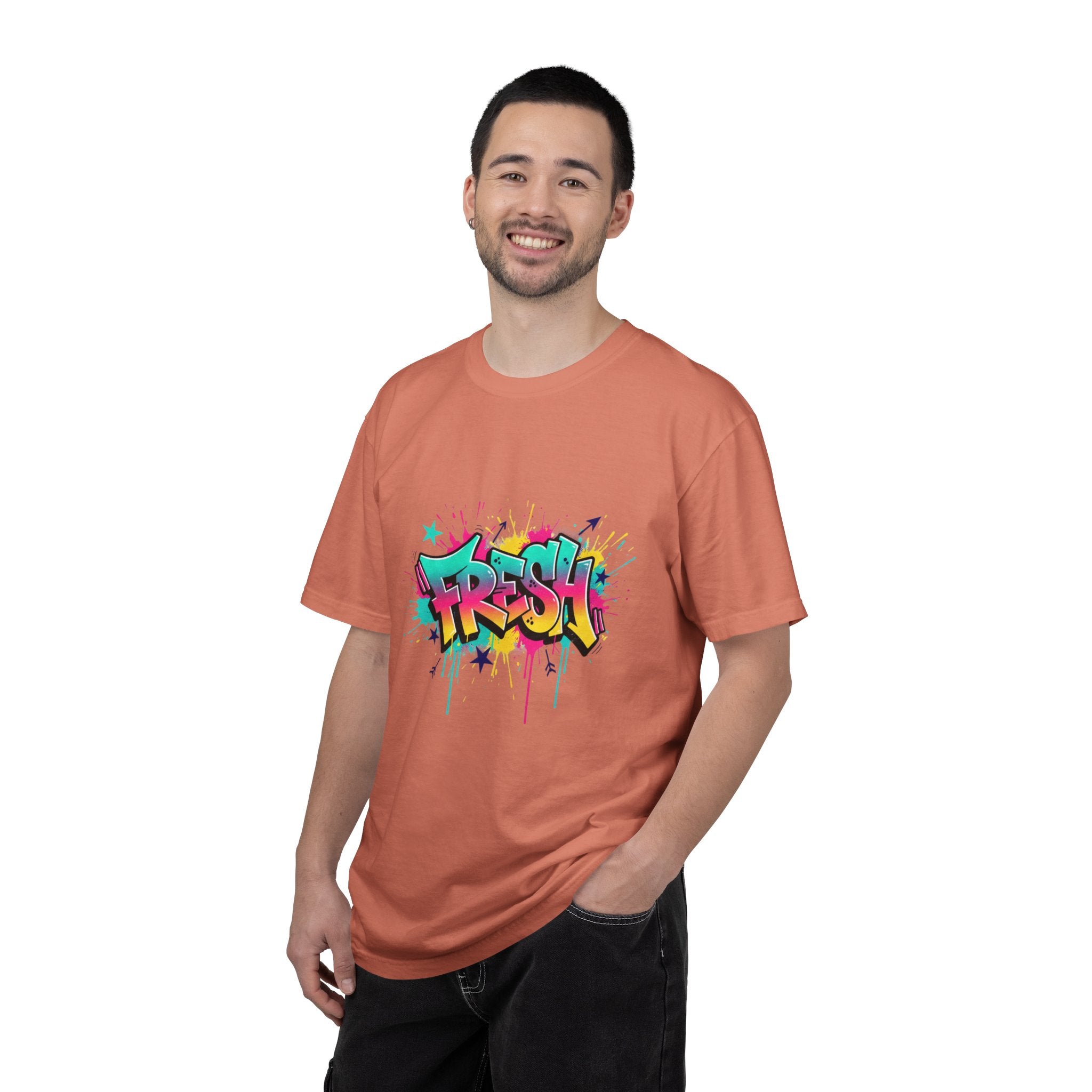 Graffiti "Fresh" Graphic T-Shirt — Retro Street Art Tee