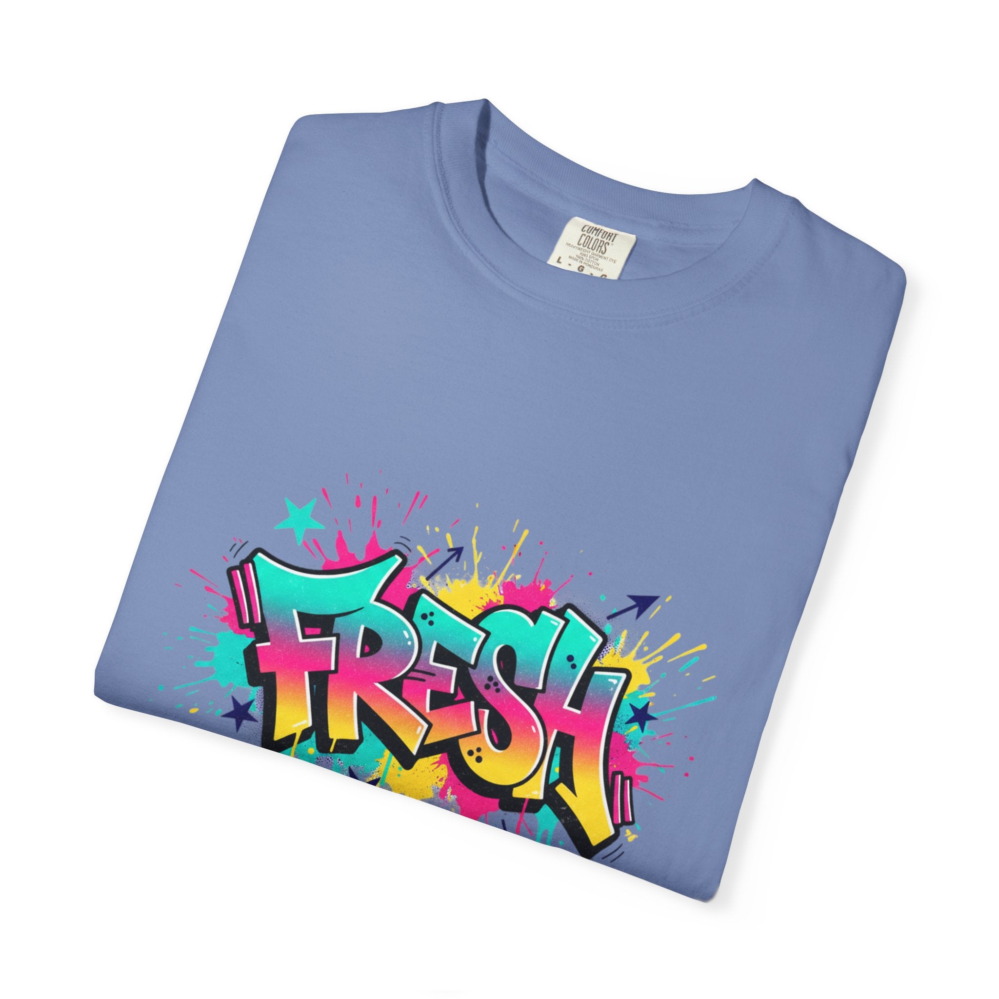 Graffiti "Fresh" Graphic T-Shirt — Retro Street Art Tee