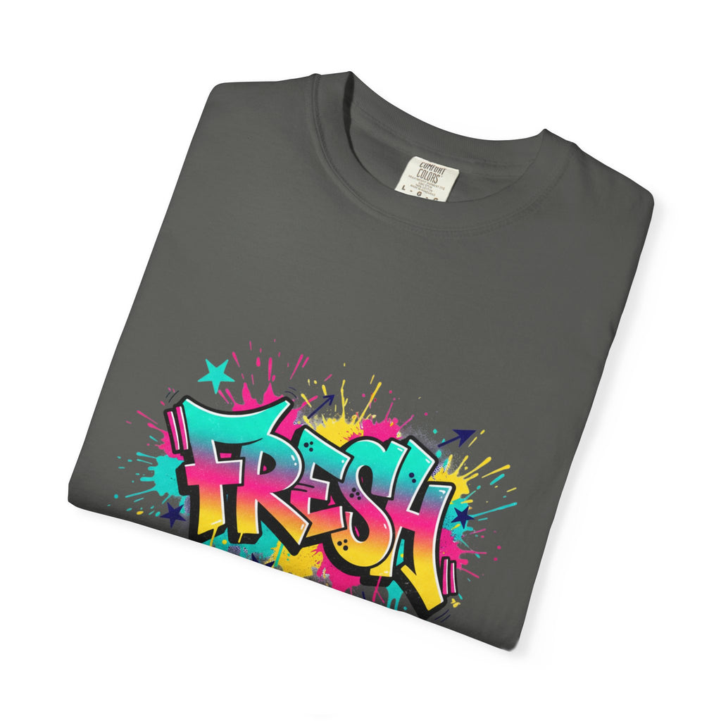 Graffiti "Fresh" Graphic T-Shirt — Retro Street Art Tee