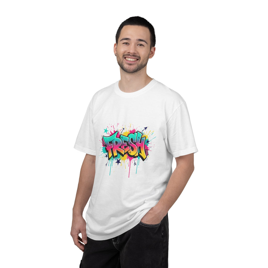 Graffiti "Fresh" Graphic T-Shirt — Retro Street Art Tee