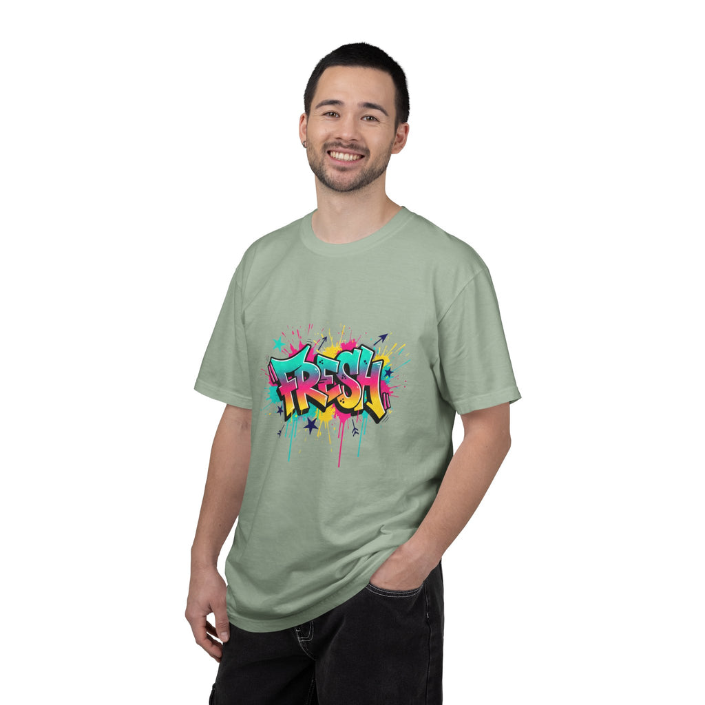 Graffiti "Fresh" Graphic T-Shirt — Retro Street Art Tee
