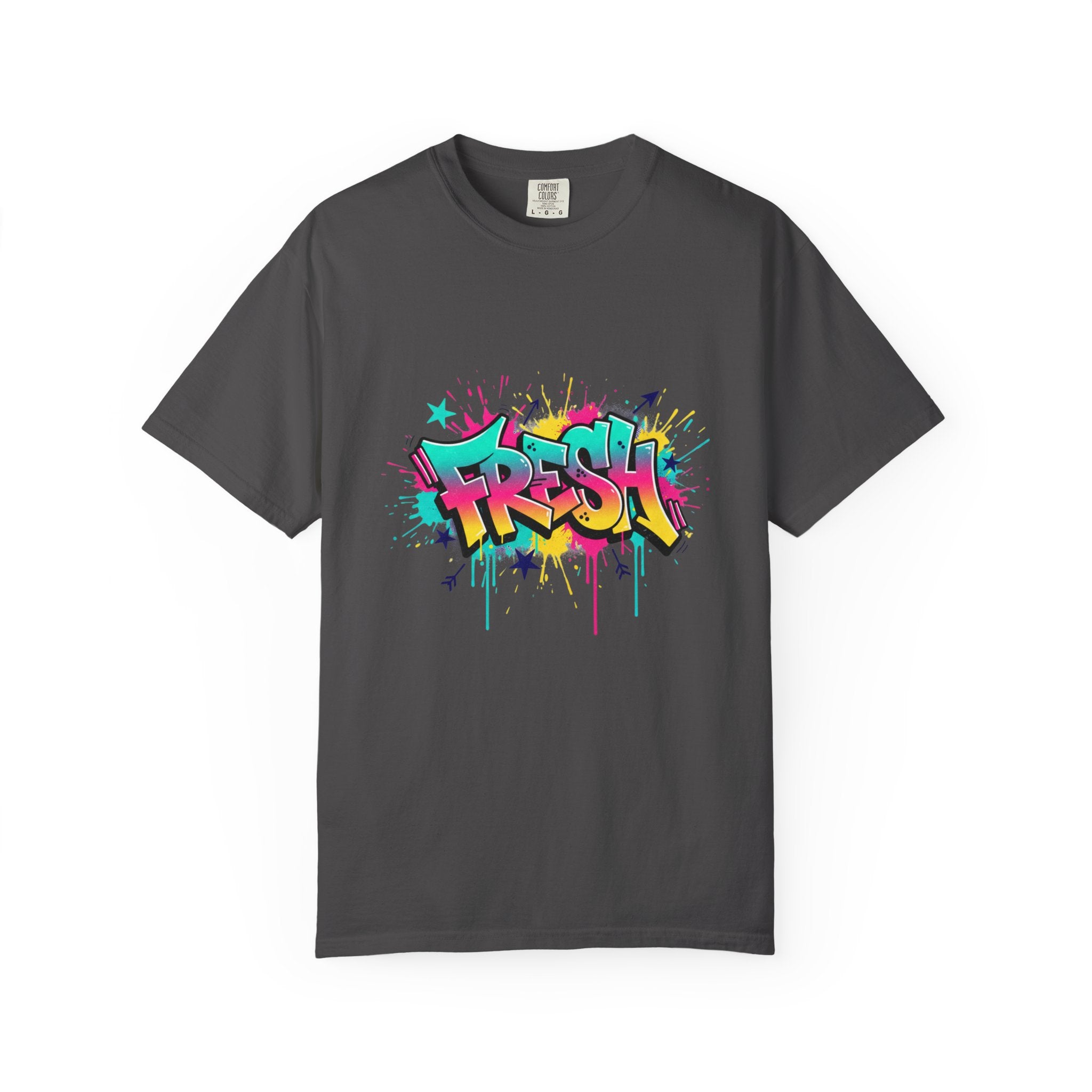 Graffiti "Fresh" Graphic T-Shirt — Retro Street Art Tee