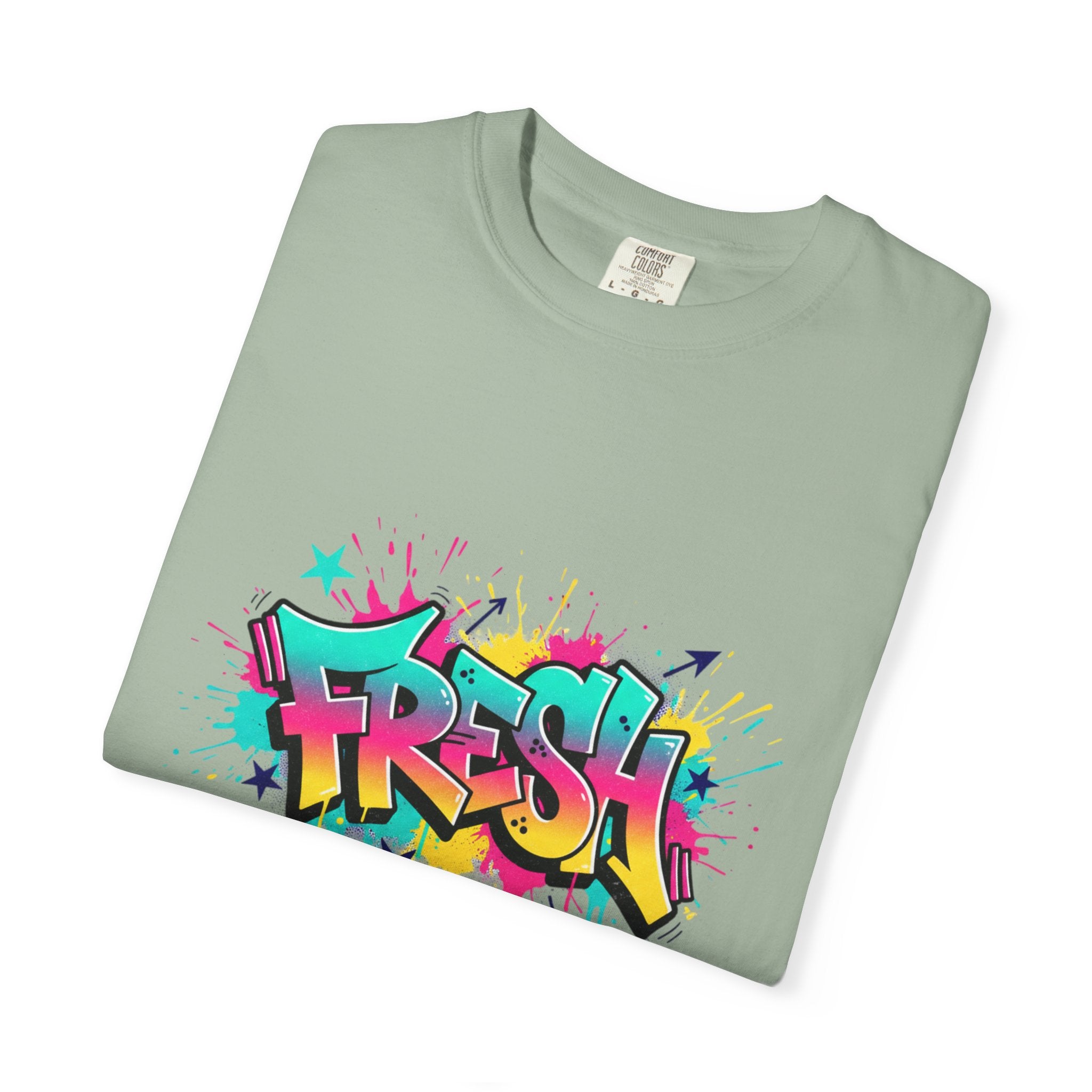 Graffiti "Fresh" Graphic T-Shirt — Retro Street Art Tee
