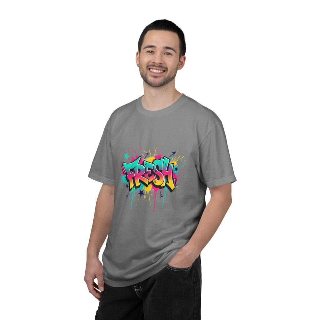 Graffiti "Fresh" Graphic T-Shirt — Retro Street Art Tee
