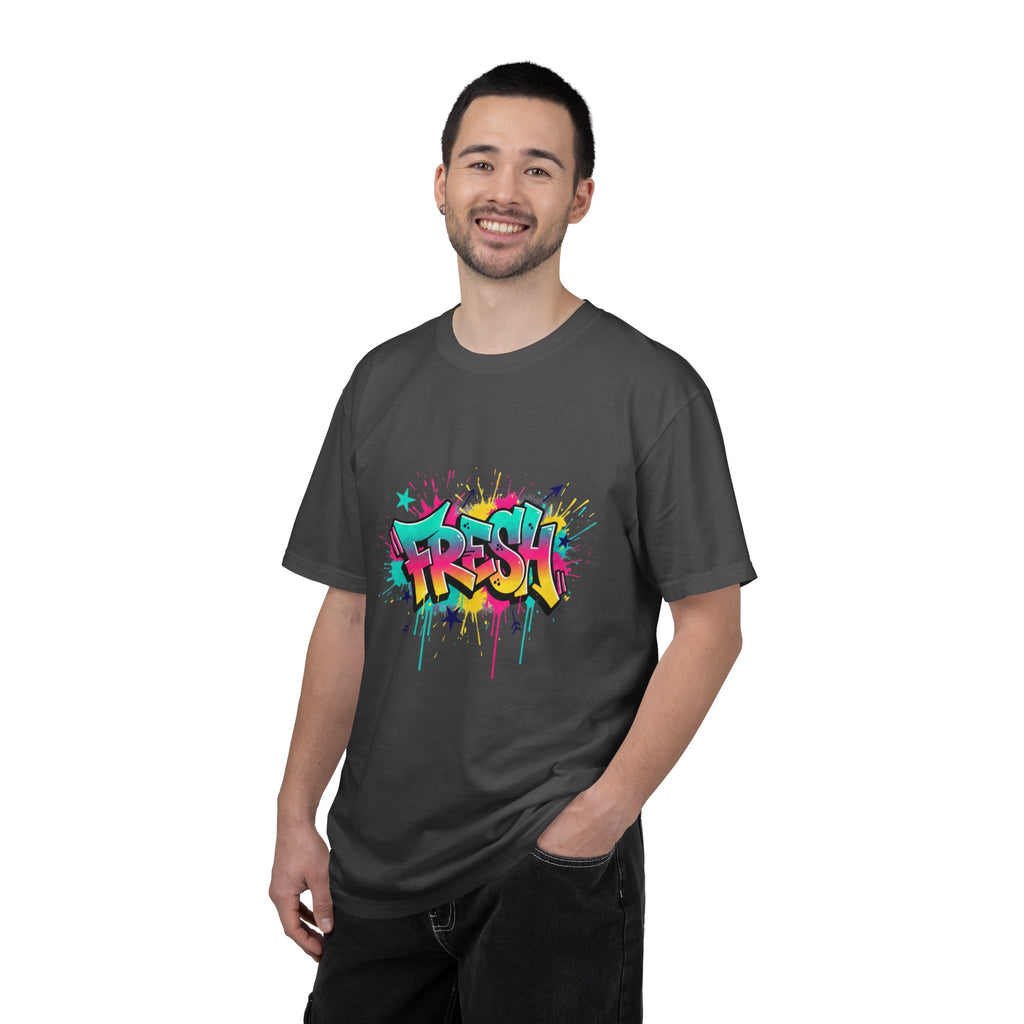 Graffiti "Fresh" Graphic T-Shirt — Retro Street Art Tee