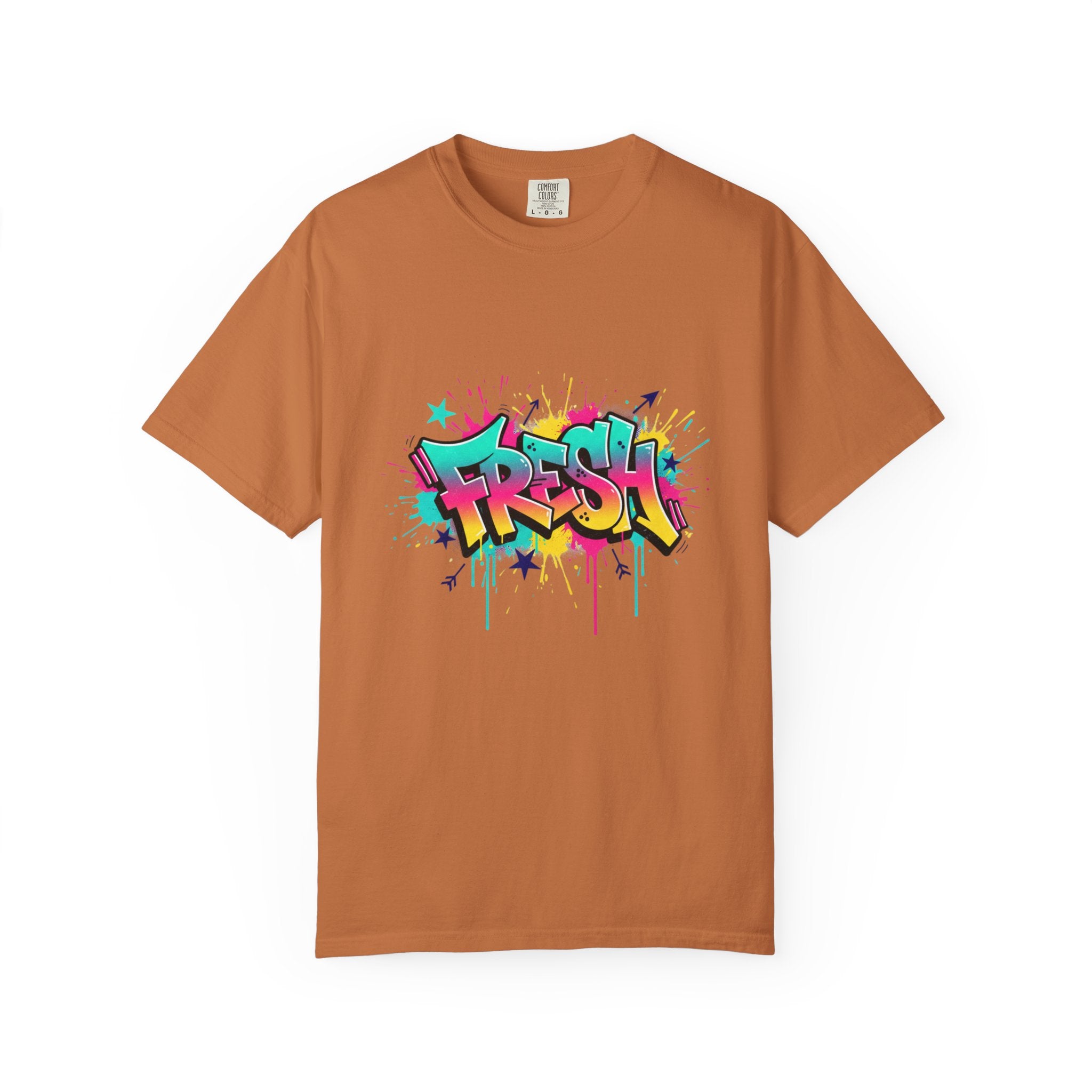 Graffiti "Fresh" Graphic T-Shirt — Retro Street Art Tee