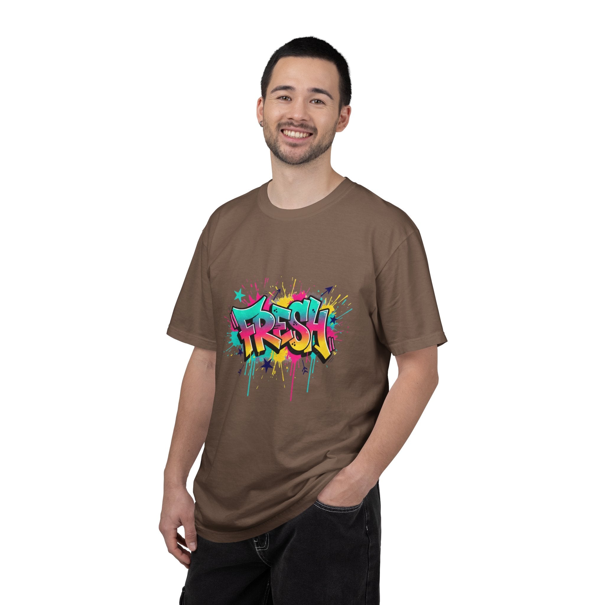 Graffiti "Fresh" Graphic T-Shirt — Retro Street Art Tee