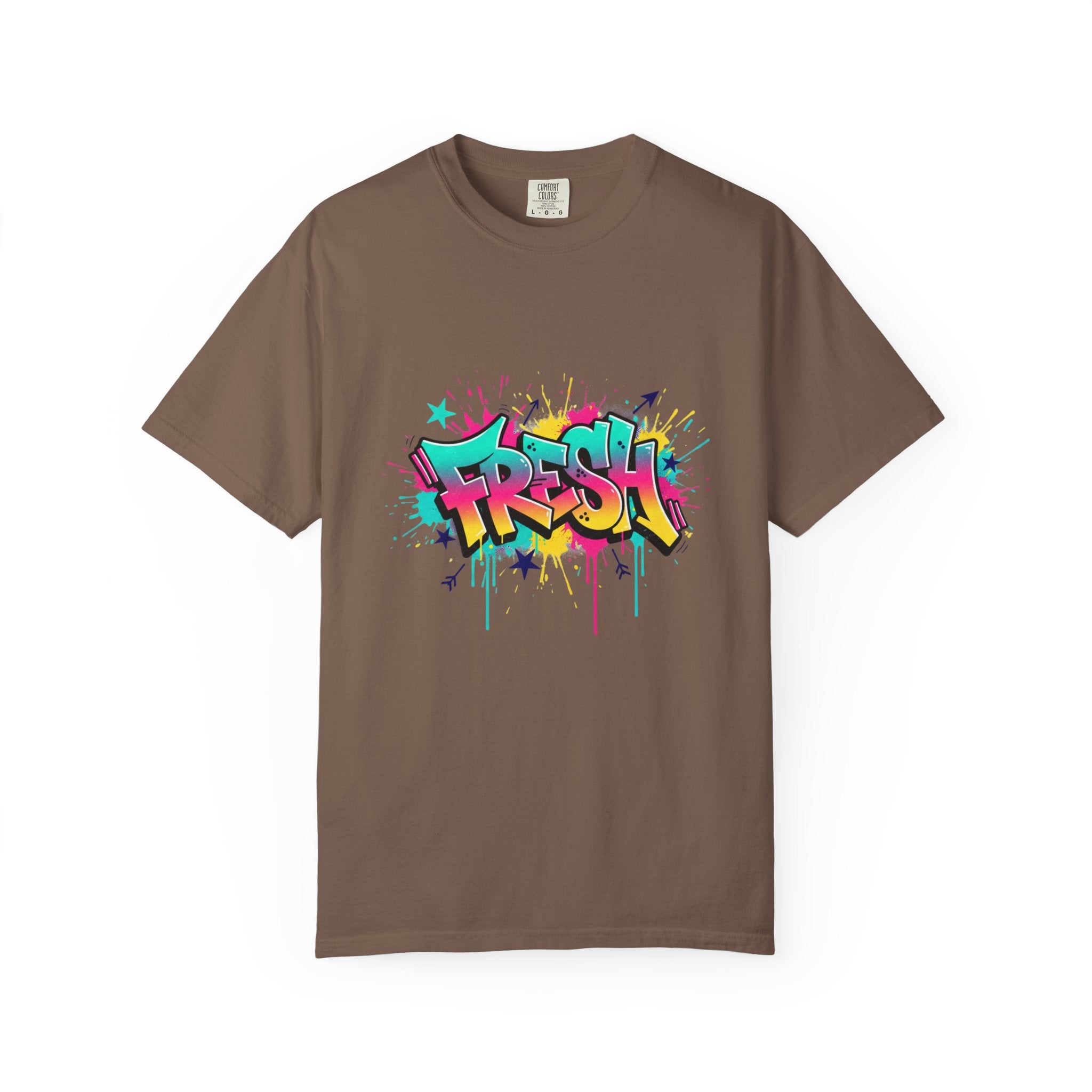 Graffiti "Fresh" Graphic T-Shirt — Retro Street Art Tee