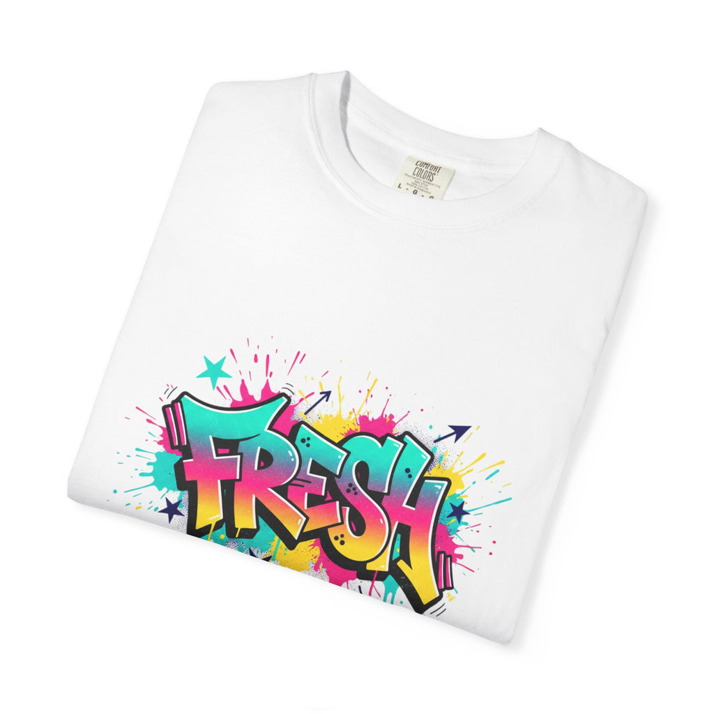 Graffiti "Fresh" Graphic T-Shirt — Retro Street Art Tee
