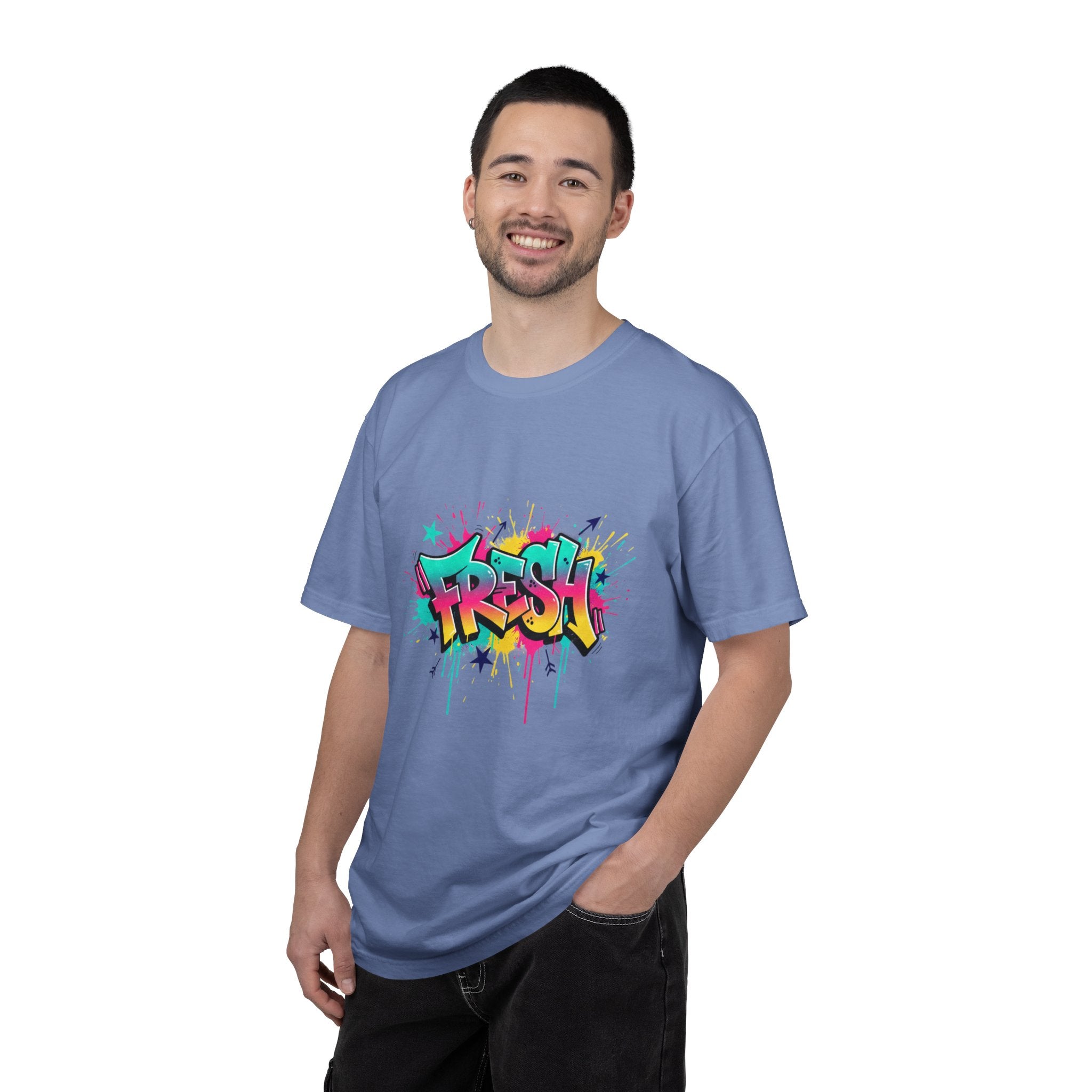 Graffiti "Fresh" Graphic T-Shirt — Retro Street Art Tee