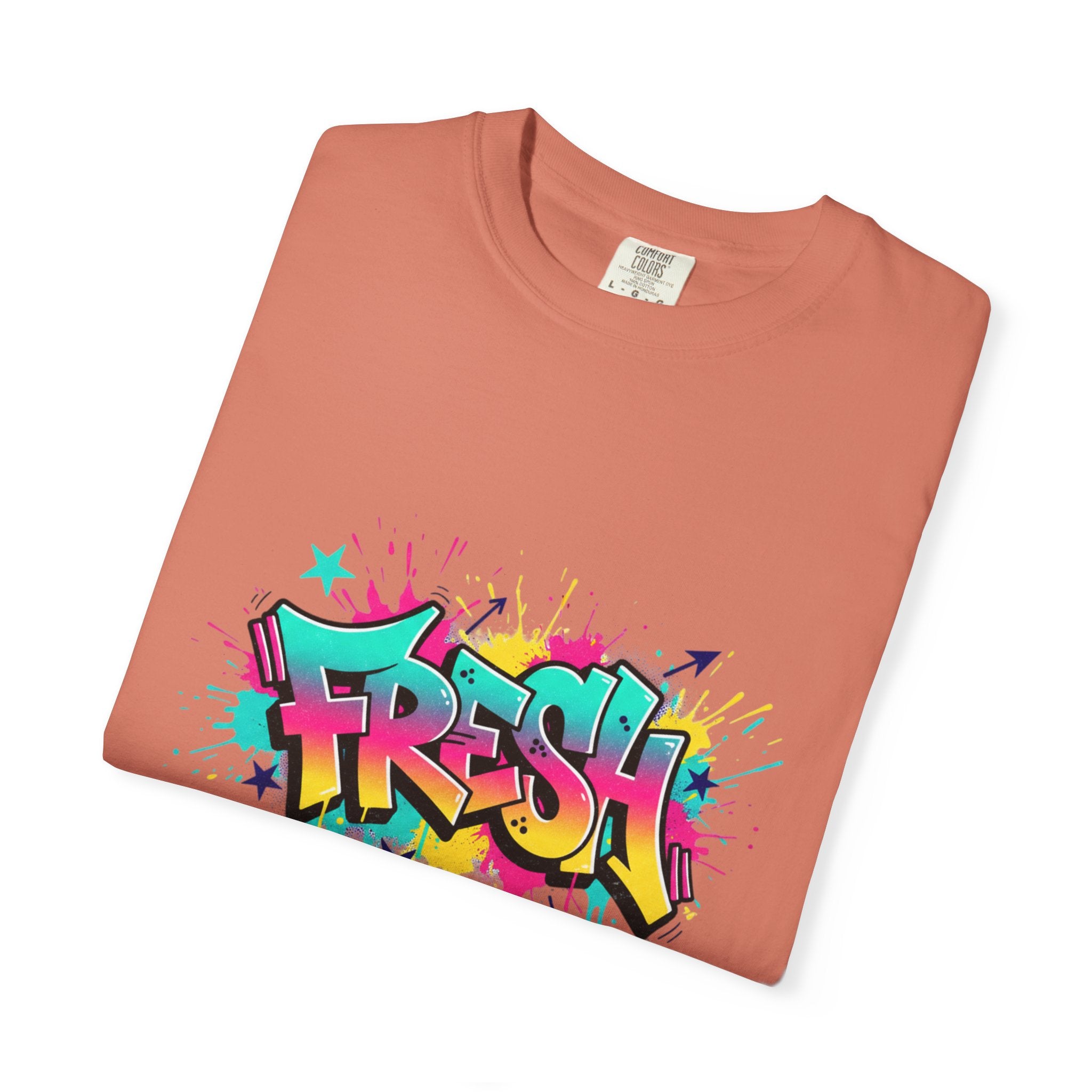 Graffiti "Fresh" Graphic T-Shirt — Retro Street Art Tee